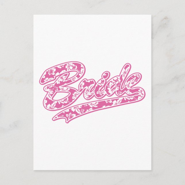 Carte Postale Fleur hawaïenne de la mariée (Devant)