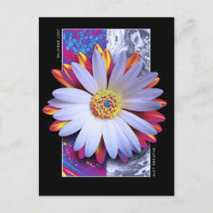 Carte Postale Fleur Holographique Respire
