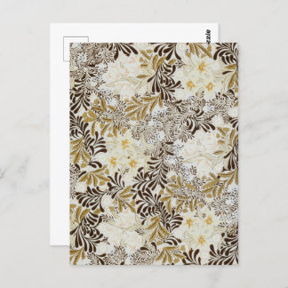 Carte Postale Fleur intemporelle Floral & Motif Feuille