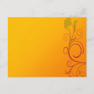 Carte Postale Fleur orange
