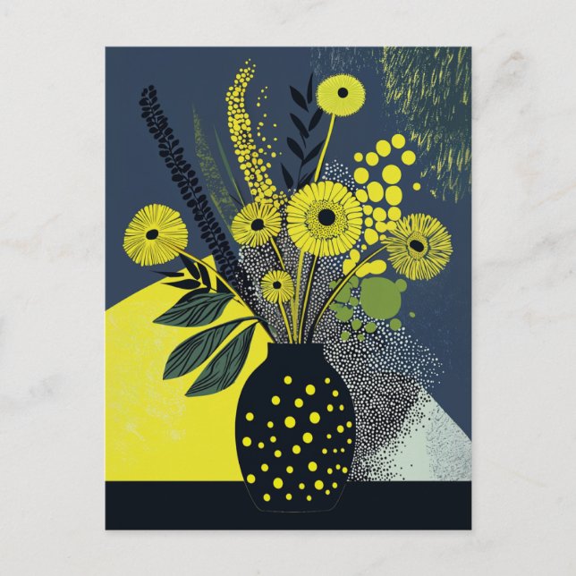 Carte Postale Fleur point n° 005 (Devant)