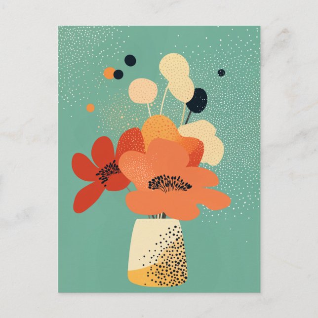 Carte Postale Fleur point n° 011 (Devant)