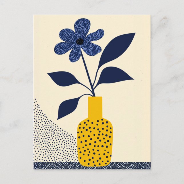 Carte Postale Fleur point n° 015 (Devant)