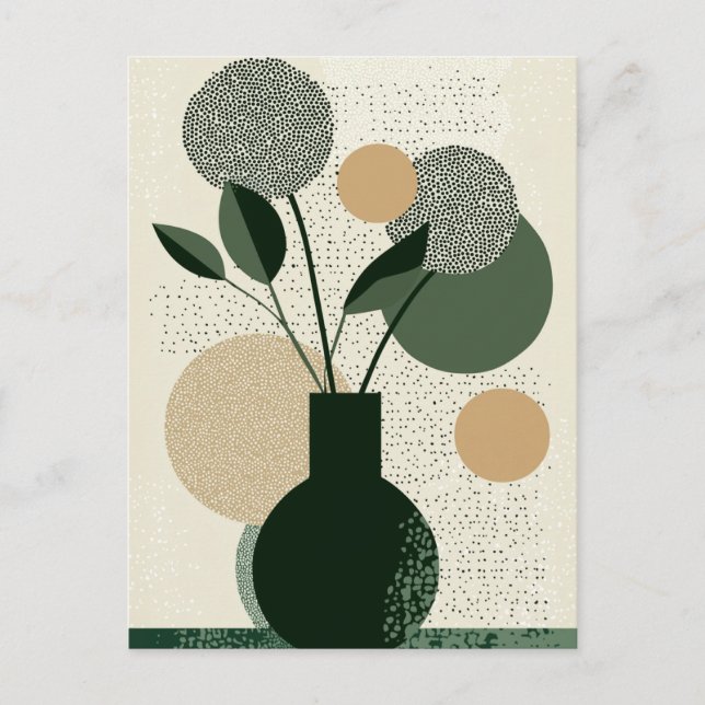 Carte Postale Fleur point n° 018 (Devant)