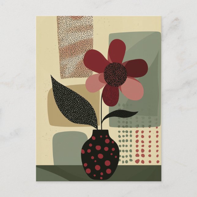 Carte Postale Fleur point n° 020 (Devant)