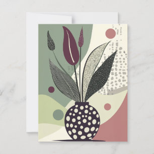 Carte Postale Fleur point n° 021