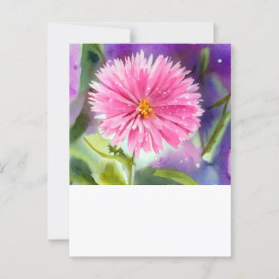 Carte Postale Fleur pourpre