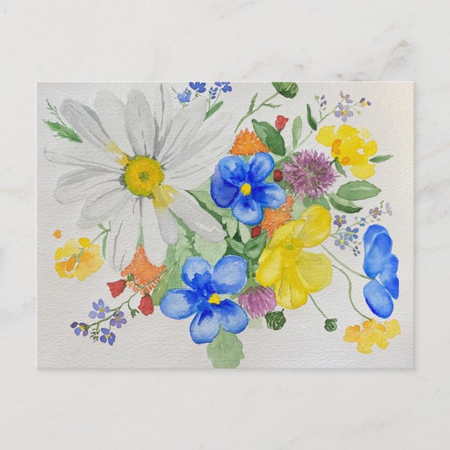 Carte postale fleur sauvage (Devant)