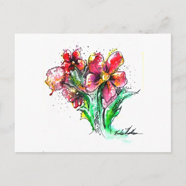 Carte Postale Fleur sauvage (Devant)
