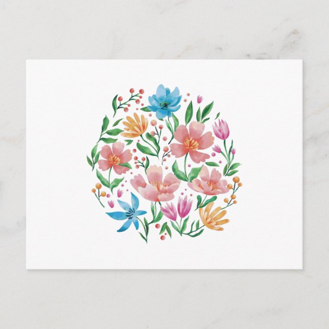 Carte Postale Fleur sauvage (Devant)