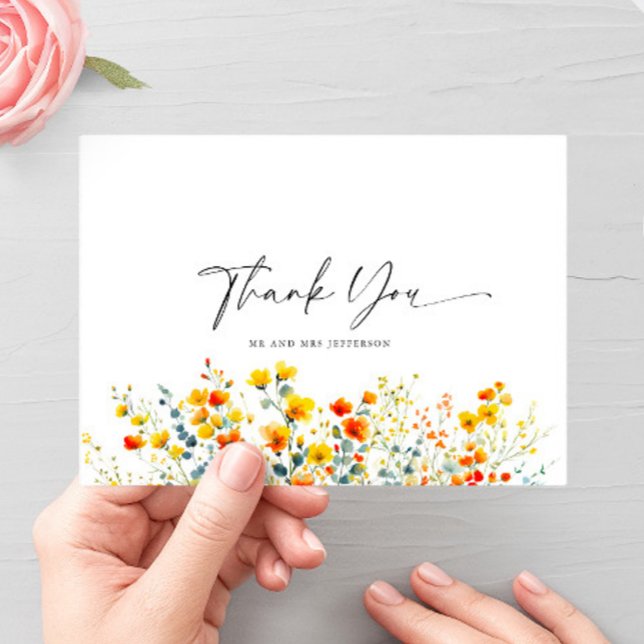 Carte Postale Fleur sauvage Boho de Meadow (Créateur téléchargé)