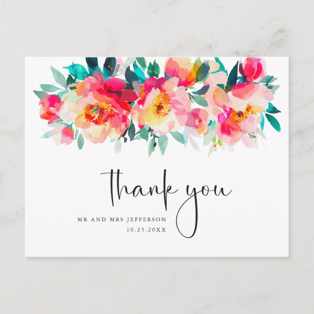 Carte Postale Fleur sauvage Boho de Meadow (Devant)