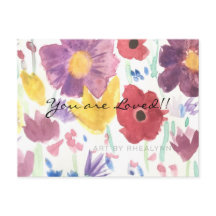 Carte postale Fleur sauvage dansante