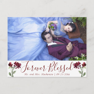 Carte Postale Fleur sauvage de Bohême   Red Forever Blessé Photo
