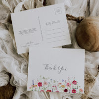 Fleur sauvage multicolore simple Merci