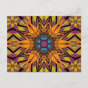 CARTE POSTALE FLEUR SAUVAGE TOTEM 6