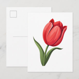 Carte Postale Fleur Tulipe