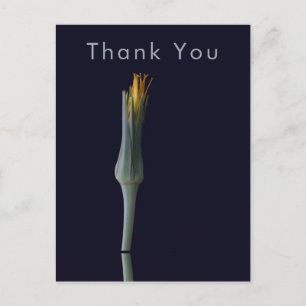Carte Postale Fleur Unique Élégante Remerciement Personnalisé