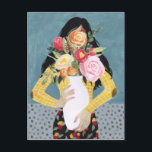 Carte Postale Fleur Vase fille<br><div class="desc">Fleur Vase Girl II par Grace Popp. | 141028GG</div>