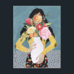 Carte Postale Fleur Vase fille<br><div class="desc">Fleur Vase Girl II par Grace Popp. | 141028GG</div>