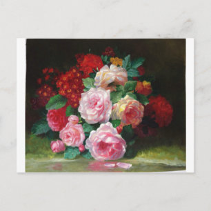 Carte Postale Fleur vintage magnifique