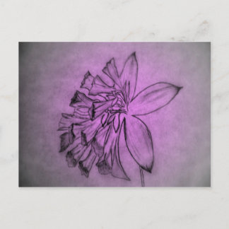 Carte Postale Fleur violette