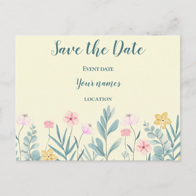 Carte Postale Fleuris gais  (Devant)