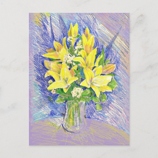 Carte Postale Fleurs (Devant)