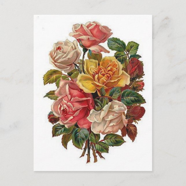 Carte Postale Fleurs (Devant)