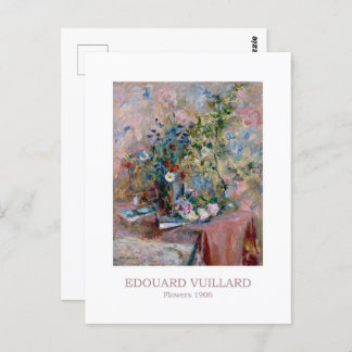 Carte Postale Fleurs 1906 par Edouard Vuillard