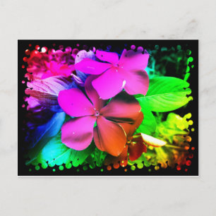 Carte Postale Fleurs amusantes
