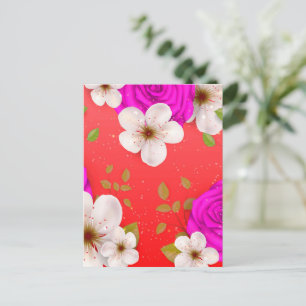 Carte Postale Fleurs aquarelles 14