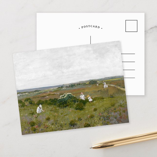 Carte Postale Fleurs au bord de la mer | William Merritt Chase (Créateur téléchargé)