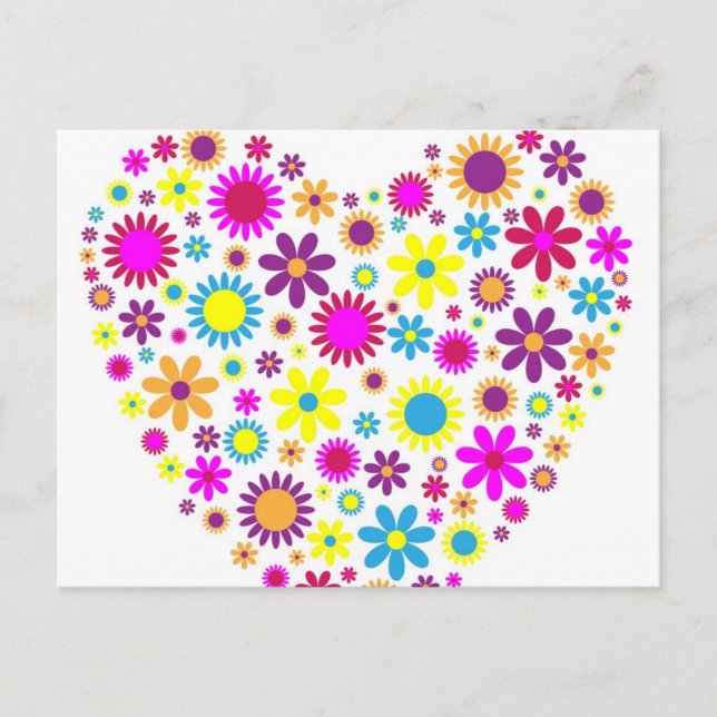Carte Postale Fleurs Bienheureuses (Devant)