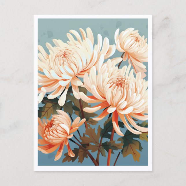 CARTE POSTALE FLEURS BLANCHES #1 (Devant)