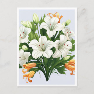 CARTE POSTALE FLEURS BLANCHES #2