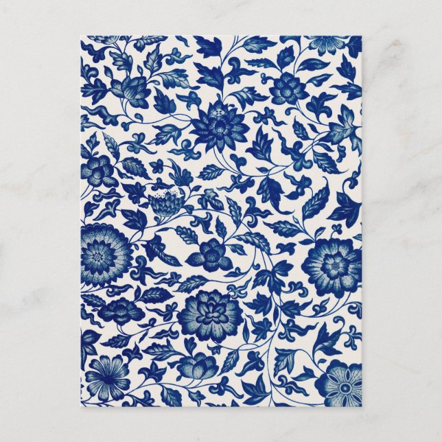 Carte Postale Fleurs bleues (Devant)