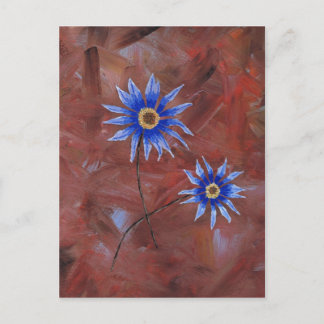 Carte Postale Fleurs bleues