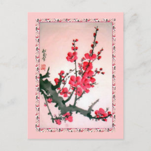 Carte Postale Fleurs chinoises 5