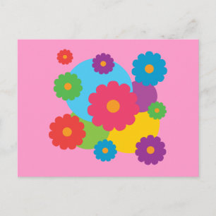 Carte Postale Fleurs colorées