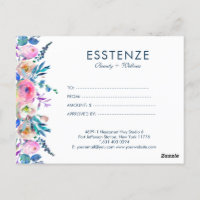 Fleurs colorées Bordure Certificat cadeau frontièr