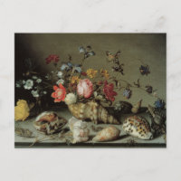 Fleurs, coquillages et insectes Balthasar van der 