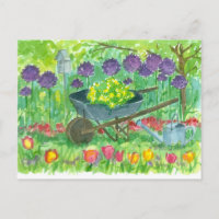 Fleurs d'Allium violet Aquarelle de la moelle