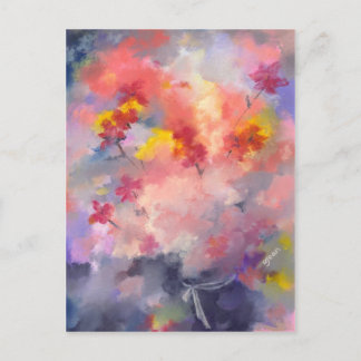 Carte Postale Fleurs d'anniversaire pour vous
