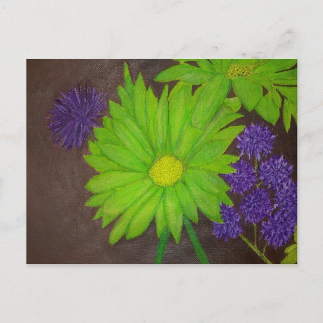 Carte Postale Fleurs dans le jardin (Devant)