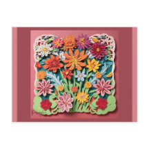 Fleurs dans le jardin | Papier