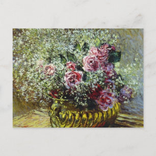 Carte Postale Fleurs dans un pot - Claude Monet