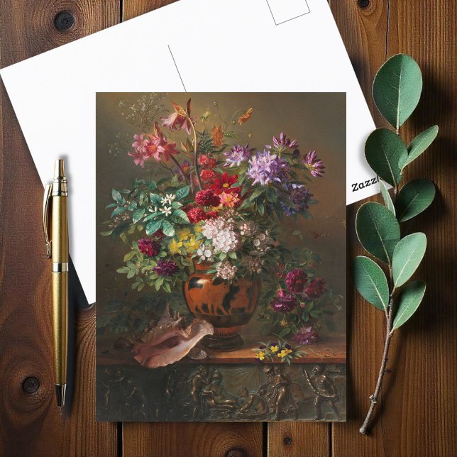 Carte Postale Fleurs dans un vase grec par Georgius van Os (Créateur téléchargé)