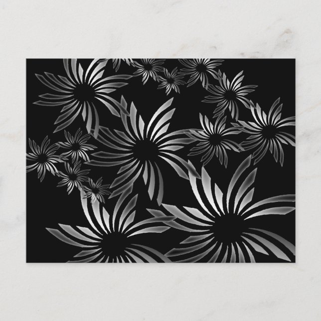 Carte Postale Fleurs d'argent (Devant)