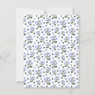 Carte Postale Fleurs de Blackberry, motif transparent